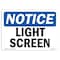 Signmission OSHA Notice, 3.5" Height, Light Screen Sign, 5" X 3.5", Landscape OS-NS-D-35-L-14010 - alternate 1